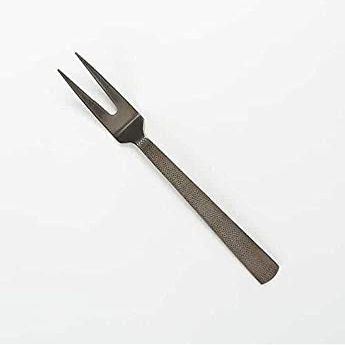 American Metalcraft BLHF10 Vintage Black Hammered Cold Meat Fork, 10"