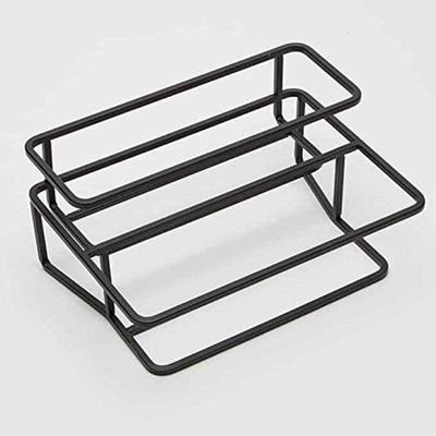 American METALCRAFT, Inc. American Metalcraft BTS2 Two-Tiered Condiment Stand, Black