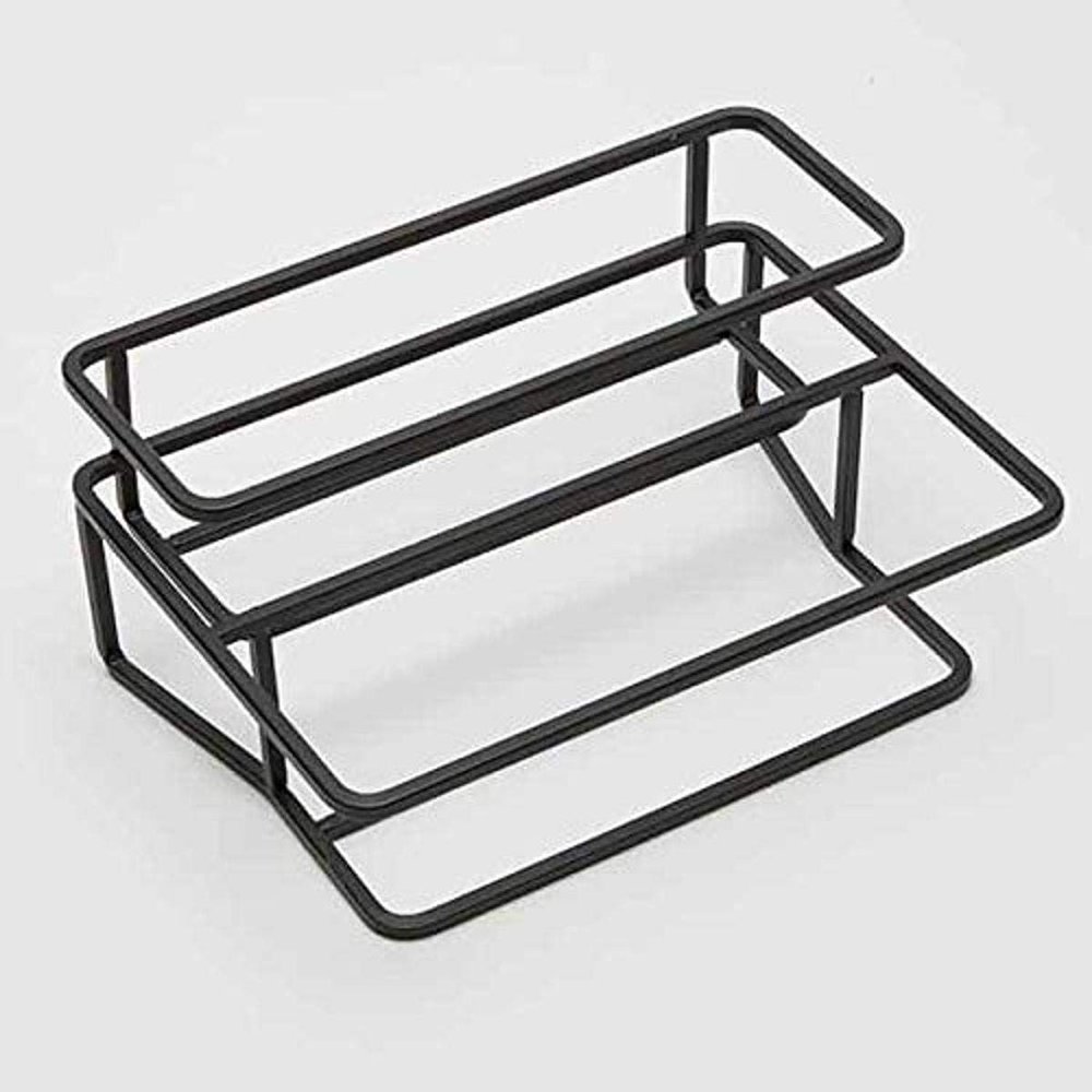 American METALCRAFT, Inc. American Metalcraft BTS2 Two-Tiered Condiment Stand, Black