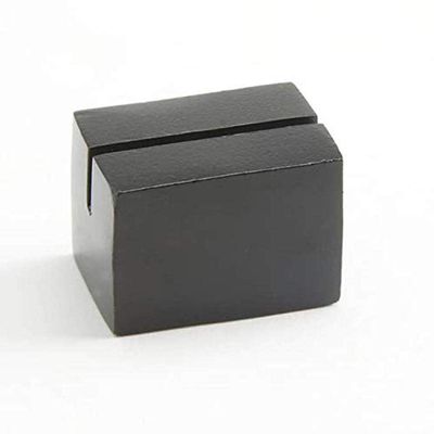 American Metalcraft BLCHR1 Aluminum Card Holder, Black, Rectangular