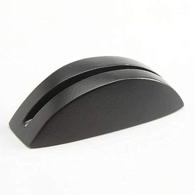American Metalcraft BLCHBC1 Aluminum Card Holder, Black, Half Moon
