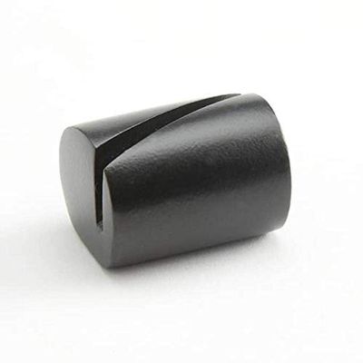 American Metalcraft BLCHL2 Aluminum Card Holder, Black, Angled