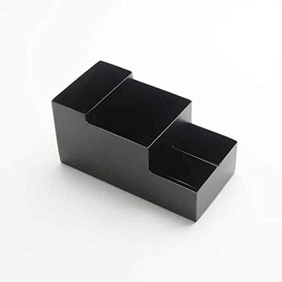 American Metalcraft BARB5 Black Metal Coffee Caddy, 8"