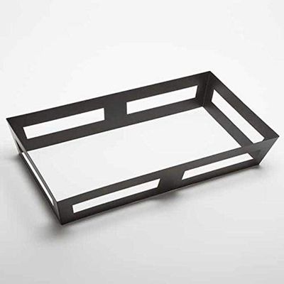 American Metalcraft GSC26 Crate Griddle Stand, Black, Half Size