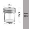 16PACK 2Ounces Glass Jars with Lids,Mini Mason Jar Shot Glasses with Metal Lid,Round Set Glass Jars Canning Storage Jars Containers for Storing Lotions, Powders, and Ointments (16) (16, Silver, 2oz) view 2
