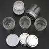16PACK 2Ounces Glass Jars with Lids,Mini Mason Jar Shot Glasses with Metal Lid,Round Set Glass Jars Canning Storage Jars Containers for Storing Lotions, Powders, and Ointments (16) (16, Silver, 2oz) view 4