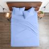 Neighbourhood Home My-100%-Certified-Giza-Cotton-Pillow-Sheet, Giza Egyptian Sheet Set King Size, Soft Sateen Weave, Breathable Fabric, Fits Upto 10-Inch Deep Pocket - King, Light Blue view 3