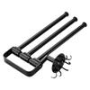 Cabilock 1pc Multifunctional Kitchen Roll Holder Punch Towel Rack for Easy Storage of Paper Towels Tin Foil and Kitchen Sundries Modern Black Design for Home Use view 1