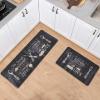 Asrug Anti Fatigue Comfort Standing Desk Mat, Kitchen Mats Floor Pad Non Slip Kitchen Set of 2, 17.3''x27.6''+17.3''x47.2'' view 2