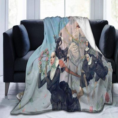 God Jesus Throw Blanket Ultra-Soft Micro Fleece Blanket Movies Blanket for Bed Couch Living Room 50"x40"