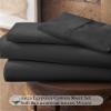 Neighbourhood Home My-100%-Certified-Giza-Cotton-Pillow-Sheet, Giza Egyptian Sheet Set King Size, Soft Sateen Weave, Breathable Fabric, Fits Upto 10-Inch Deep Pocket - King, Dark Grey view 2