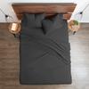 Neighbourhood Home My-100%-Certified-Giza-Cotton-Pillow-Sheet, Giza Egyptian Sheet Set King Size, Soft Sateen Weave, Breathable Fabric, Fits Upto 10-Inch Deep Pocket - King, Dark Grey view 3