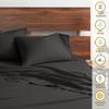 Neighbourhood Home My-100%-Certified-Giza-Cotton-Pillow-Sheet, Giza Egyptian Sheet Set King Size, Soft Sateen Weave, Breathable Fabric, Fits Upto 10-Inch Deep Pocket - King, Dark Grey view 4