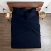 Neighbourhood Home My-100%-Certified-Giza-Cotton-Pillow-Sheet, Giza Egyptian Sheet Set King Size, Soft Sateen Weave, Breathable Fabric, Fits Upto 10-Inch Deep Pocket - King, Navy Blue view 3