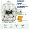 1.5 Gallon Glass Canister, 2 Pack Cookie Jar & Candy Jar with Airtight Lid, Heavy Duty Glass Canisters for Kitchen, Suitable for Flour, Sugar, Rice, Pasta, Beans, Laundry Room Storage view 3