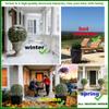 ALL SEASON GREEN 2'T 18''W Boxwood Ball Artificial Topiary Trees Potted Faux Outdoor Plants for Home Porch Decor Set of 2 view 2