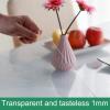 Geovne Clear Table Cover Protector,Table Protector,Wipeable PVC Plastic Tablecloth,Wooden Desk Protective Pad,Transparent Tablecloth,for End Table/Night Stand/Side Table (80x80cm/31x31in) view 4