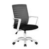 ZZHZY BBGS Office Mesh Ergonomic Computer Chair with Lumbar Support Armrest Mid Back 360 Rolling Swivel Adjustable Height Meeting Chairs (Color : White-Sponge Cushion) view 1