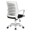 ZZHZY BBGS Office Mesh Ergonomic Computer Chair with Lumbar Support Armrest Mid Back 360 Rolling Swivel Adjustable Height Meeting Chairs (Color : White-Sponge Cushion) view 4