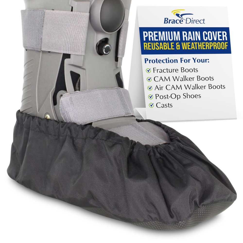 Rain Cover for Walking & Recovery Boots Waterproof Non-Slip Fracture & Medical Boot Protector by Brace Direct, X-Large (Fits XL Boots; Mens 13+ / Womens 14+)