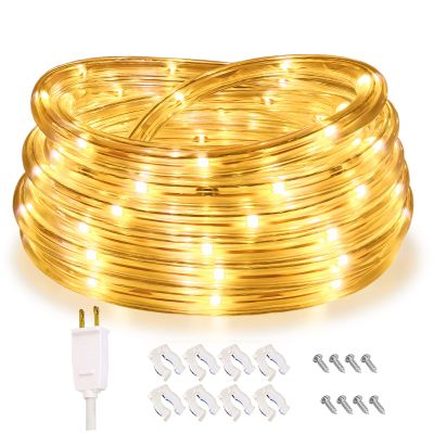 Areful Rope Lights, 16Ft Waterproof Connectable Strip Lighting, 3000K Warm White, Indoor Outdoor Mood Lighting for Home Christmas Holiday Garden Patio Party Decoration