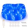 Areful Rope Lights, 16Ft Waterproof Connectable Strip Lighting Blue, Indoor Outdoor Mood Lighting for Home Christmas Holiday Garden Patio Party Decoration view 1