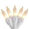 Northlight Mini Incandescent Christmas Lights - Frosted Clear - 49.5' White Wire - 100ct view 1