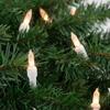 Northlight Mini Incandescent Christmas Lights - Frosted Clear - 49.5' White Wire - 100ct view 3