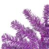 3' Metallic Purple Tinsel Artificial Christmas Tree - Unlit view 3