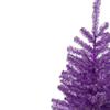 3' Metallic Purple Tinsel Artificial Christmas Tree - Unlit view 4