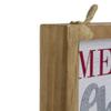 12" LED Lighted 'Merry Christmas' Framed Wall Sign with Pine view 3