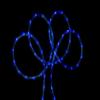 Flexible Incandescent Outdoor Christmas Rope Light - Blue - 100' Blue Wire view 2
