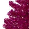 3' Metallic Pink Tinsel Artificial Christmas Tree - Unlit view 4