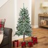 4' Flocked Alpine Artificial Christmas Tree - Unlit view 2