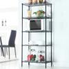 NAICKUC 5-Tier Storage Shelf Wire Shelving Unit Free Standing Rack Organization DIY Adjustable Height, Black,21.6" W x 11.8" D x 59" H view 2