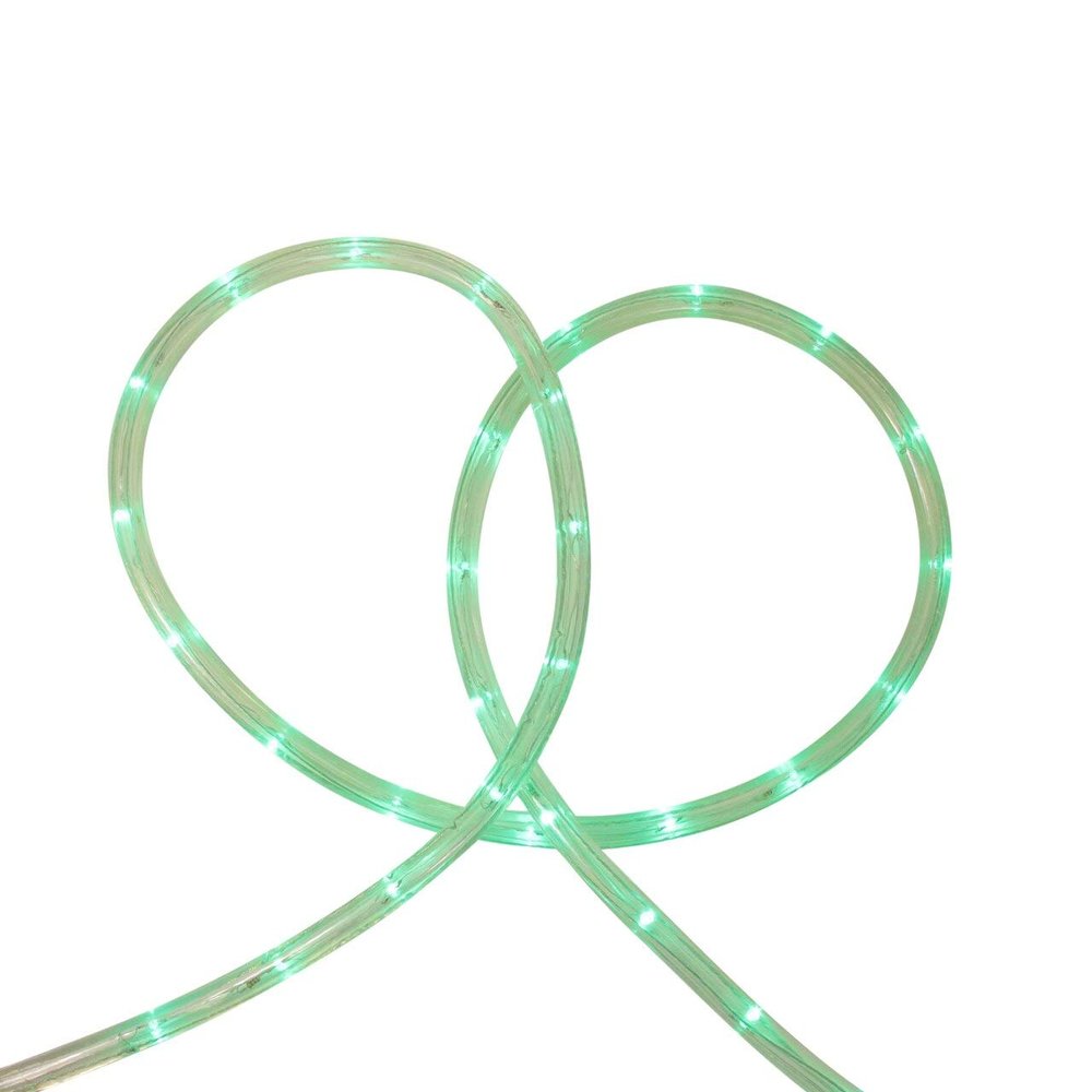 Flexible Incandescent Outdoor Christmas Rope Light - Green - 18' Clear Wire