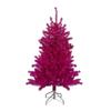 4.5" Metallic Pink Tinsel Artificial Christmas Tree - Unlit view 1
