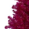 4.5" Metallic Pink Tinsel Artificial Christmas Tree - Unlit view 3