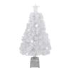 3' Pre-Lit LED Color Changing White Fiber Optic Artificial Christmas Tree view 1
