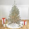 4.5' Soft Metallic Champagne Artificial Tinsel Christmas Tree - Clear Lights view 2