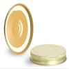 70G Metal Caps, Gold Metal Plastisol Lined Caps view 1