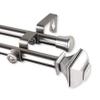 13/16" Moyat Double Curtain Rod 28-48 inch - Satin Nickel view 1