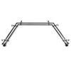 13/16" Jodi Bay Window Double Curtain Rod 20-36", 38-72" - Black view 1
