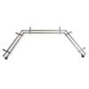 13/16" Nathan Bay Window Double Curtain Rod 20-36", 38-72" - Satin Nickel view 1