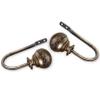 Rod Desyne Nathan Holdback Pair, Antique Brass view 1