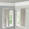 Rod Desyne 13/16" Nathan Corner Window Curtain Rod, 120-170 inch, Satin Nickel view 2
