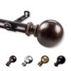 13/16" Jodi Curtain Rod 28-48 inch - Cocoa view 1