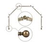 13/16" Jodi 5-Sided Bay Window Curtain Rod - Antique Brass view 1