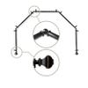 13/16" Moyat 5-Sided Bay Window Curtain Rod - Black view 1