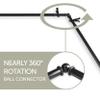 13/16" Moyat 5-Sided Bay Window Curtain Rod - Black view 2